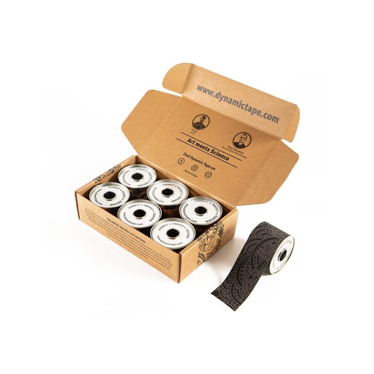 Dynamic Tape® Tejp biomechaniczny (czarny) 5 cm x 5 m - 6 szt.