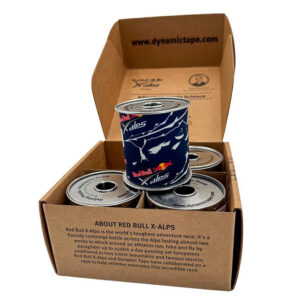 Dynamic Tape® Red Bull X-Alps Edition 7,5 cm x 5 m – profesjonalna taśma biomechaniczna do tapingu sportowego (pudełko, 4 rolki)